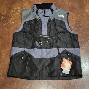 The North Face Steep Tech Apogee Vest Waterproof Hooded Jacket XXL Black Gray